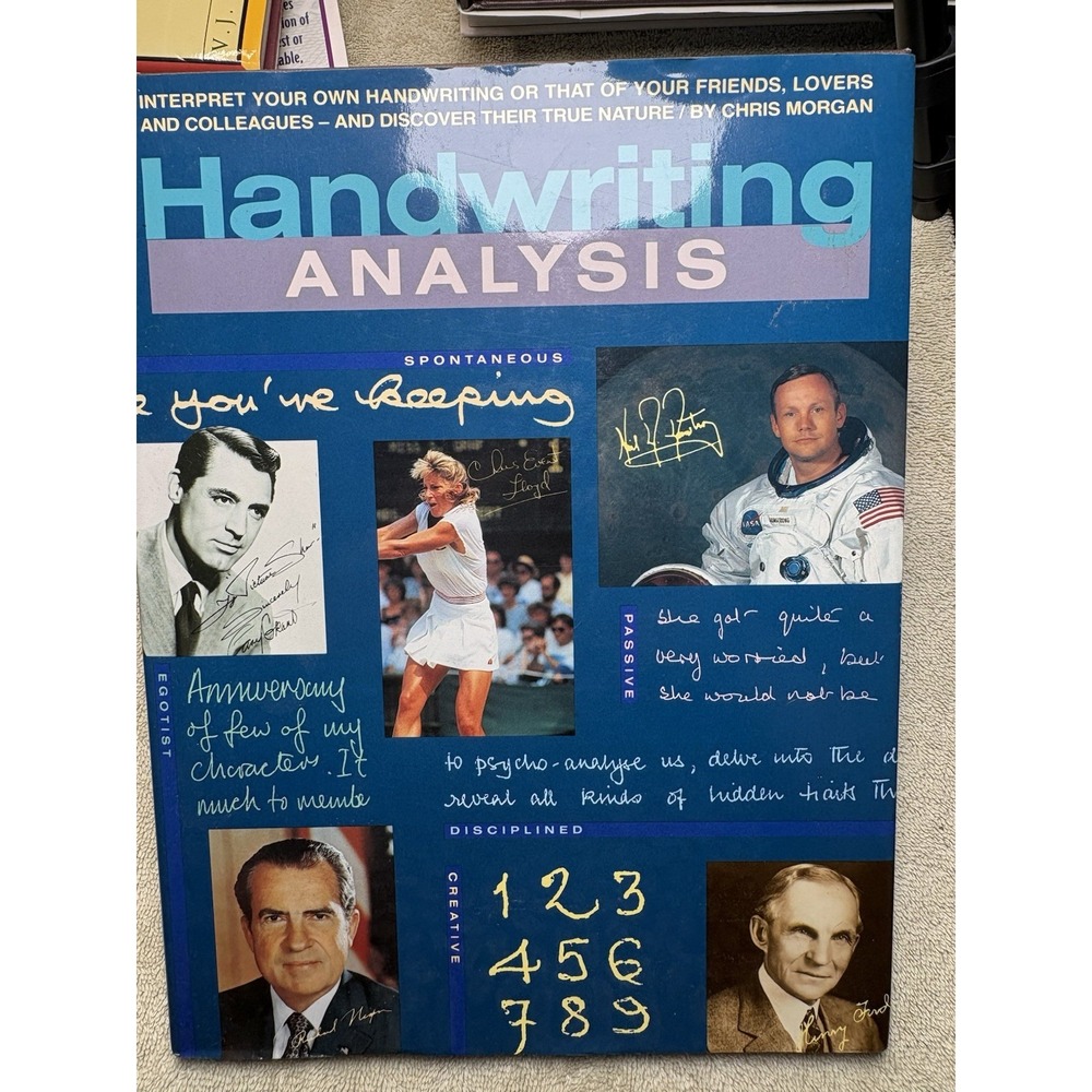 Handwriting Analysis by Chris Morgan 1992 Hardcover Book, Interesting Insight